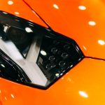 Head Lights Of Luxurious Sports Car